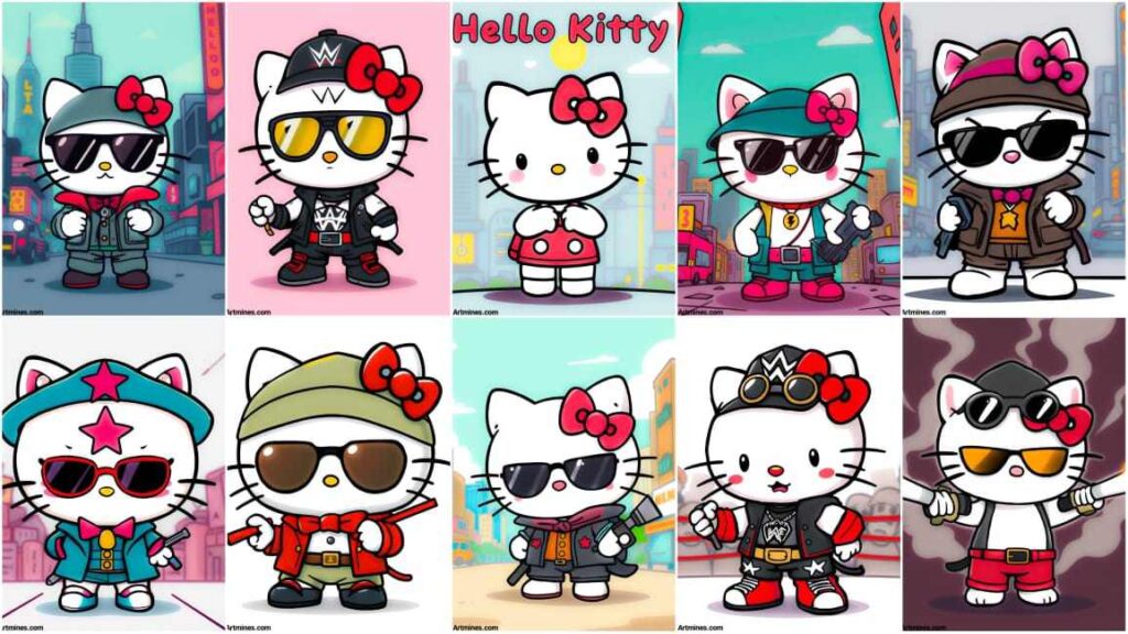 Gangster hello kitty wallpaper