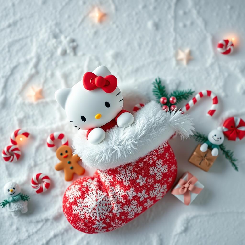 Hello Kitty Christmas Stocking wallpaper hd