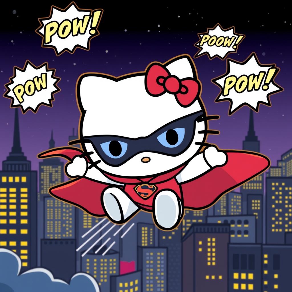 Hello Kitty Superhero wallpaper