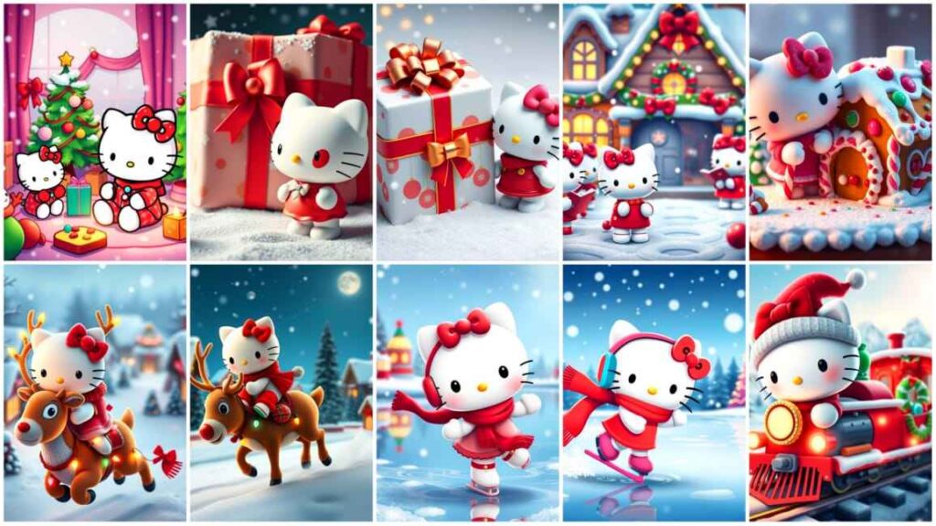 christmas hello kitty wallpaper